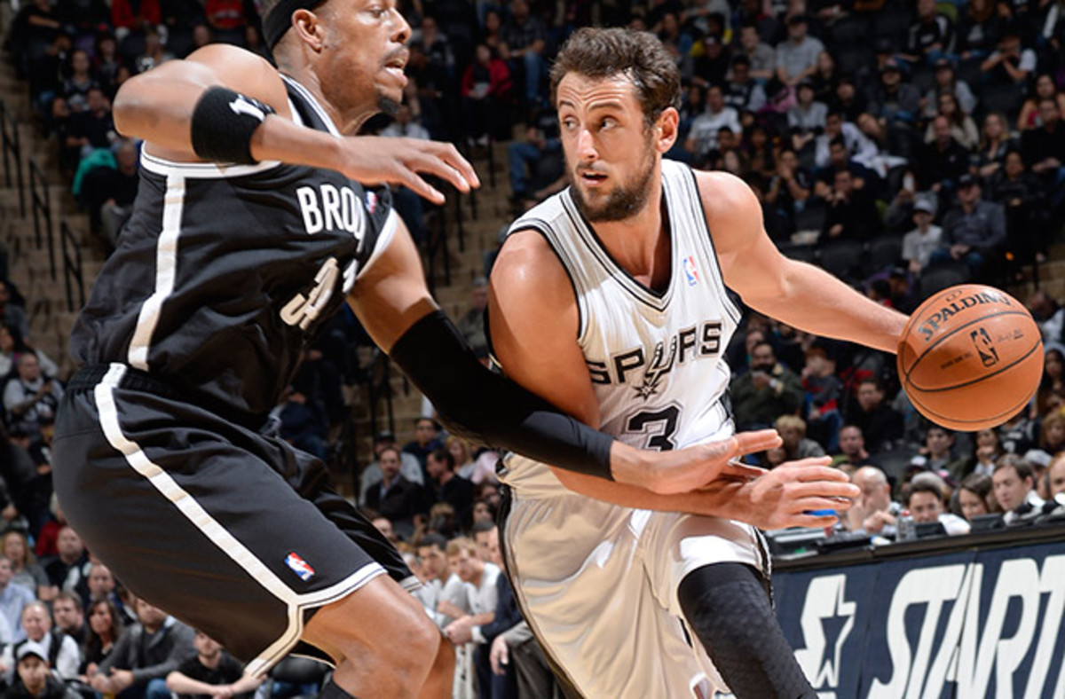 Marco Belinelli is averaging 10.5 points off the bench and shooting 49.6 percent from three-point range.